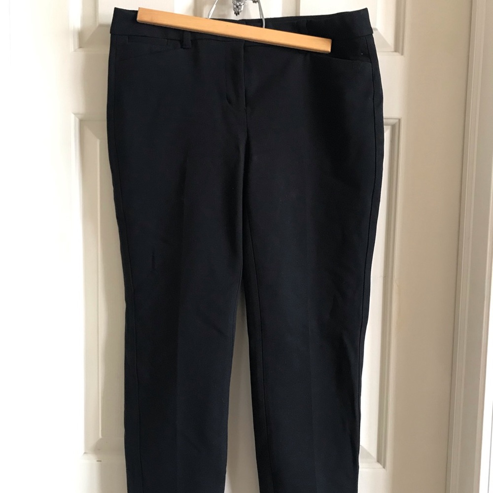 White House Black Market Slim Black Ankle Pants